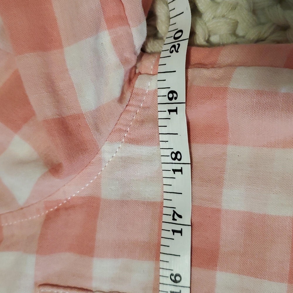 G. H. Bass & Co Pink And White Plaid Casual Cotton Button Down Shirt S - Picture 5 of 8